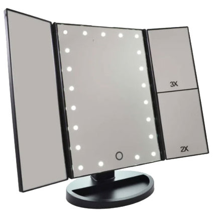 Gérard Brinard 3-luik LED Make-up Spiegel 2+3 x vergroting