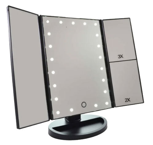 Gérard Brinard 3-luik LED Make-up Spiegel 2+3 x vergroting