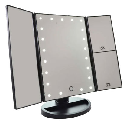 Gérard Brinard 3-luik LED Make-up Spiegel 2+3 x vergroting