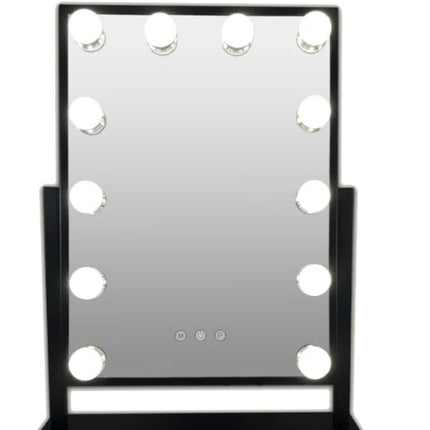 Gérard Brinard Make-up LED Spiegel Hollywood Zwart