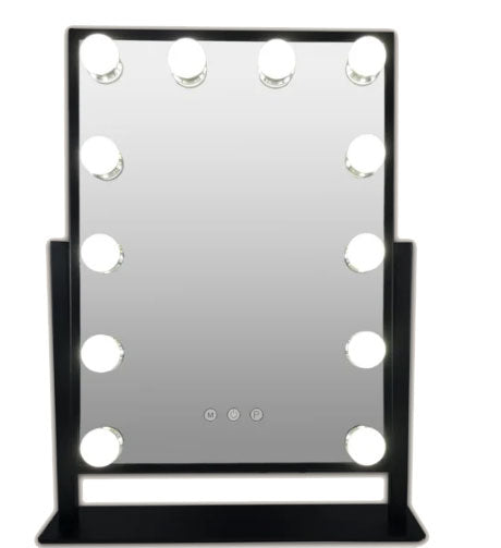 Gérard Brinard Make-up LED Spiegel Hollywood Zwart