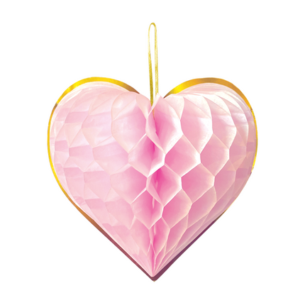 Globos Europe Hartjes Honeycombs Paper 23 cm 4 stuks