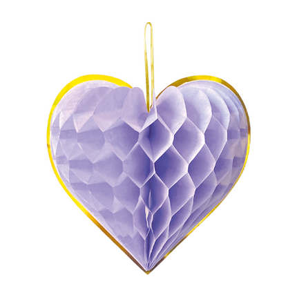 Globos Europe Hartjes Honeycombs Paper 23 cm 4 stuks