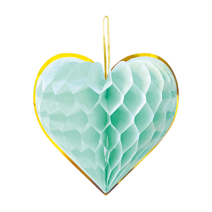 Globos Europe Hartjes Honeycombs Paper 23 cm 4 stuks