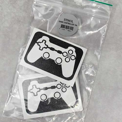 Grimas Game controler Glittertattoo Sjabloon 10 stuks