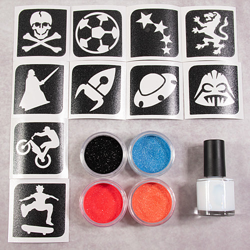 Grimas Grimas Glittertattoo set Sport en Space