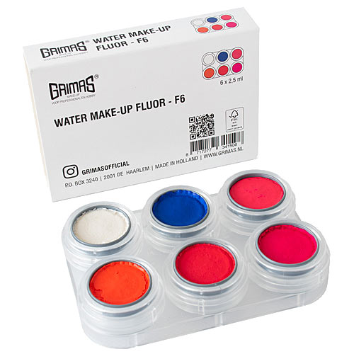 Grimas Grimas Water Make-up Fluor Palet 6
