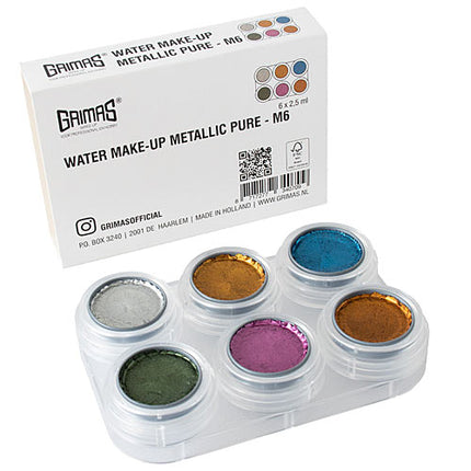 Grimas Grimas Water Make-up M6 Metallic Pure Palet