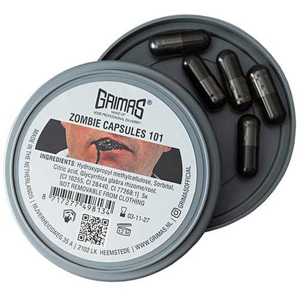 Grimas Grimas Zombie Capsules 101 Zwart