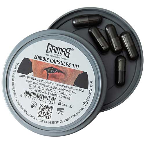 Grimas Grimas Zombie Capsules 101 Zwart