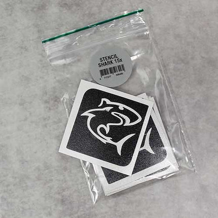 Grimas Haai Glittertattoo Sjabloon 15 stuks