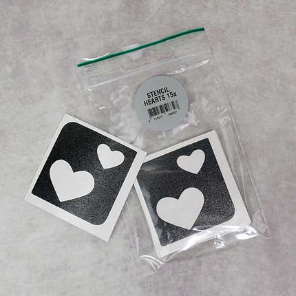 Grimas Hartjes Glittertattoo Sjabloon 15 stuks