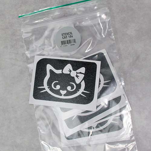 Grimas Kat Glittertattoo Sjabloon 10 stuks
