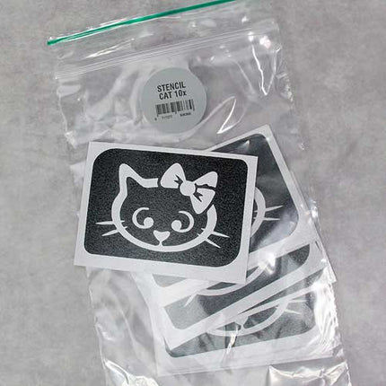 Grimas Kat Glittertattoo Sjabloon 10 stuks
