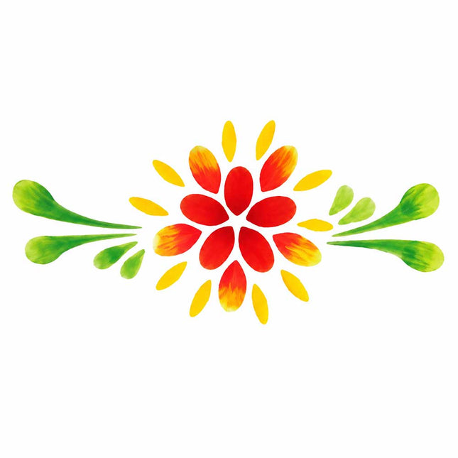Grimas Platte Bloemen Schminkpenselen Set