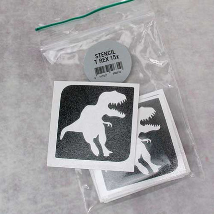 Grimas T Rex Glittertattoo Sjabloon 15 stuks