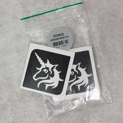 Grimas Unicorn Glittertattoo Sjabloon 15 stuks