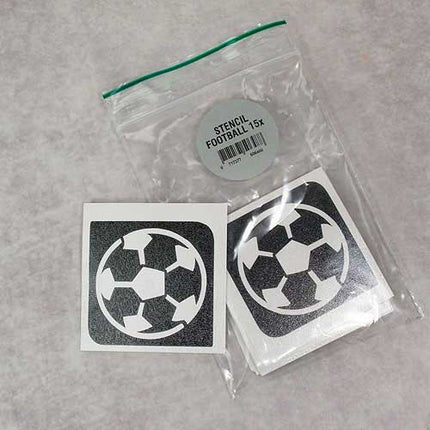 Grimas Voetbal Glittertattoo Sjabloon 15 stuks