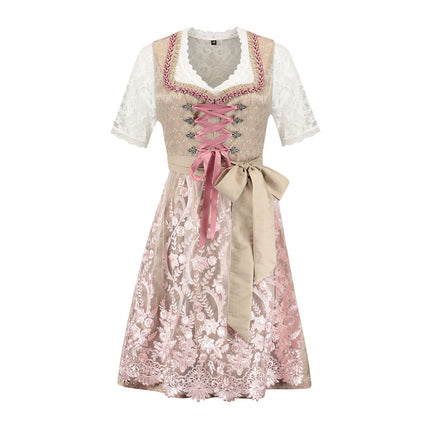 Haus Huberts Dirndl 2-delig Champagne Roze