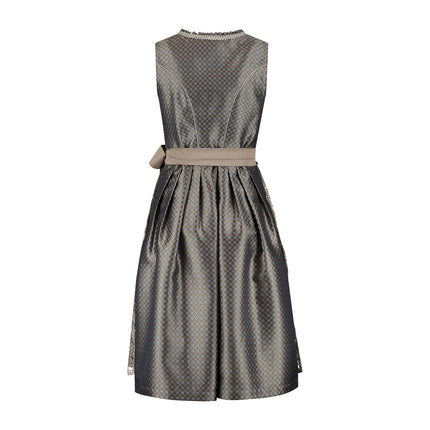 Haus Huberts Dirndl 2-delig Jacquard Taupe Bloemen