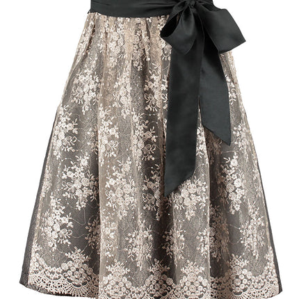 Haus Huberts Dirndl 2-delig Zwart Fluweel Jacquard