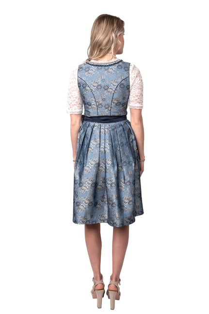 Haus Huberts Dirndl Blauw Bloemen
