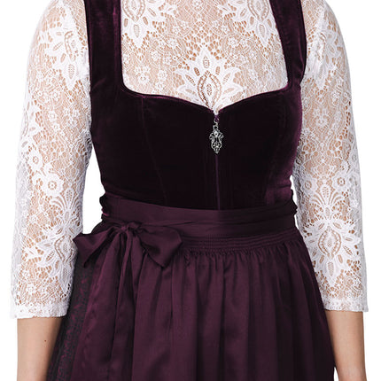 Haus Huberts Dirndlblouse Kant Bloemenmotief Crème Dames