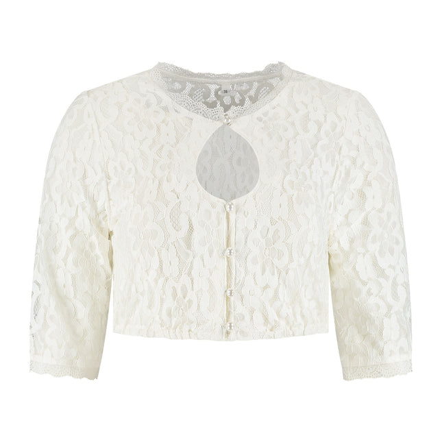 Haus Huberts Dirndlblouse Kant Crème Dames