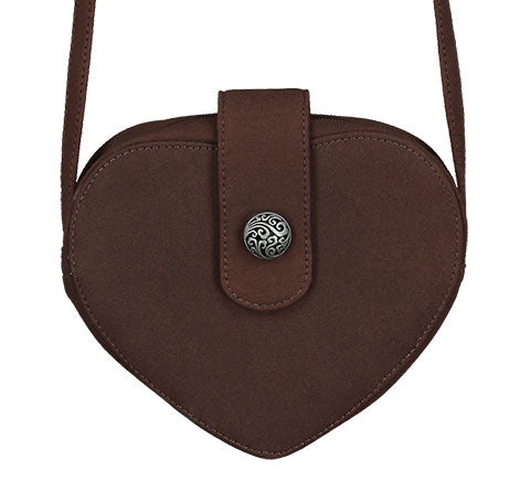 Haus Huberts Hartvormig Dirndltasje Donkerbruin