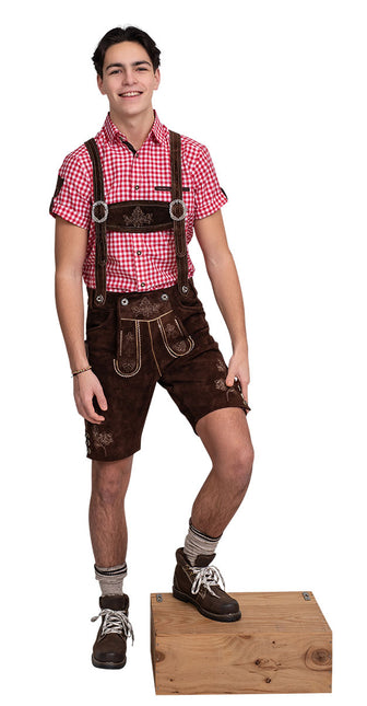 Haus Huberts Lederhose Kort Bruin Heren