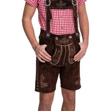 Haus Huberts Lederhose Kort Bruin Heren