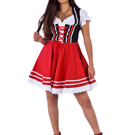 Haus Huberts Tiroler Dirndl Rood Zwart