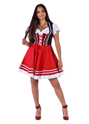 Haus Huberts Tiroler Dirndl Rood Zwart