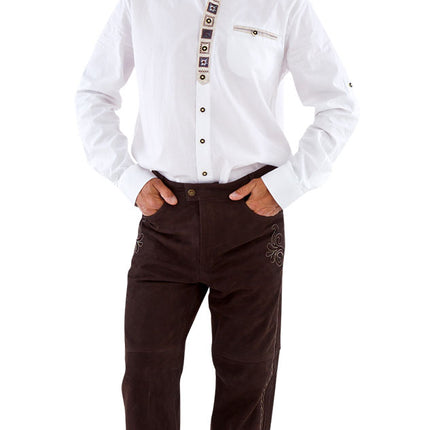 Haus Huberts Trachtenhemd Landhaus Wit Heren