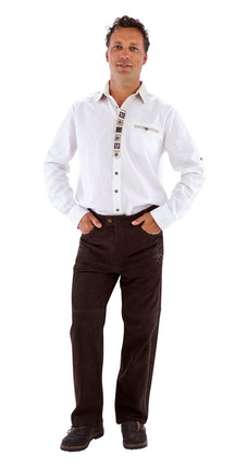 Haus Huberts Trachtenhemd Landhaus Wit Heren