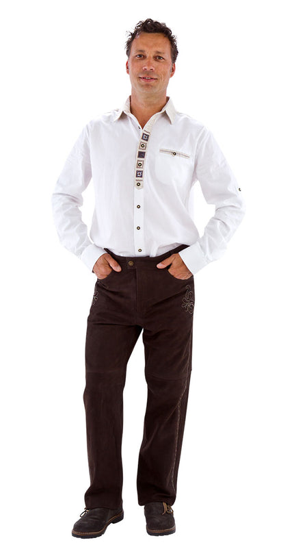 Haus Huberts Trachtenhemd Landhaus Wit Heren