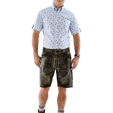 Haus Huberts Trachtenhemd Met Hertenmotief Heren