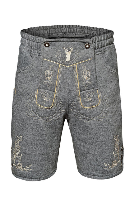 Haus Huberts Trachtenshorts Jogging Grijs Heren