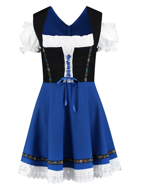 Haus Huberts Trachtenspaß Dirndl Zwart Blauw Rock Didi