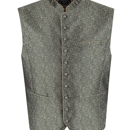 Haus Huberts Trachtenweste Met Jacquardpatroon Groen Heren