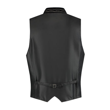 Haus Huberts Trachtenweste Zwart Fluweel Heren