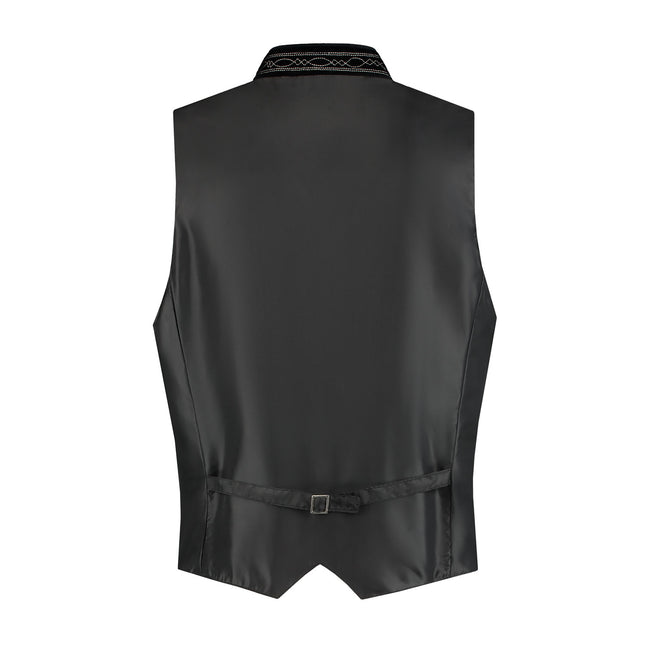 Haus Huberts Trachtenweste Zwart Fluweel Heren