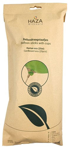 HAZA Witbaard Ballondraagstaafjes karton eco