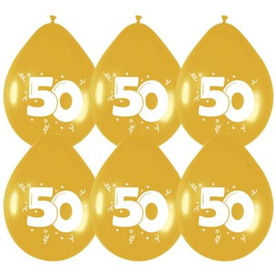 HAZA Witbaard Ballonnen 50 jaar Goud