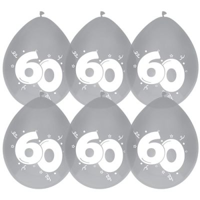HAZA Witbaard Ballonnen 60 jaar Diamant