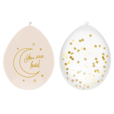 HAZA Witbaard Ballonnen Babyshower Safari Nude