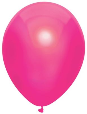 HAZA Witbaard Ballonnen Metallic Hot Pink