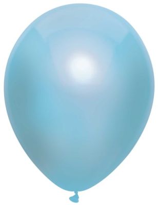 HAZA Witbaard Ballonnen Metallic Lichtblauw
