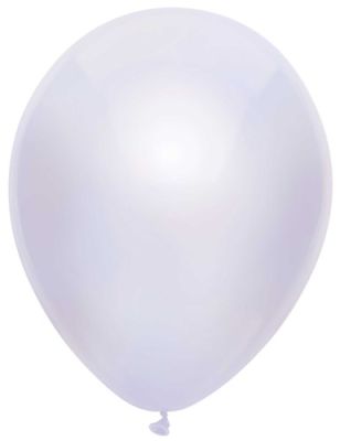 HAZA Witbaard Ballonnen Metallic Wit