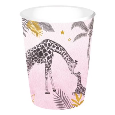HAZA Witbaard Bekers Babyshower Safari Roze
